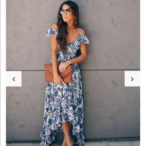 Ruffle Floral Greece Maxi Dress 💕